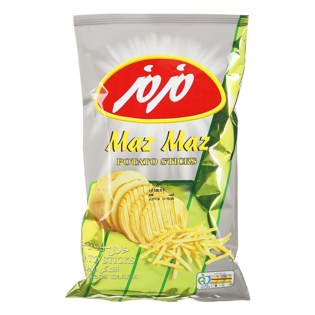 چيپس خلال سيب زميني مزمز 175 گرمي