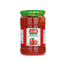 رب گوجه فرنگي ظرف شيشه اي 680 گرمي دلپذير