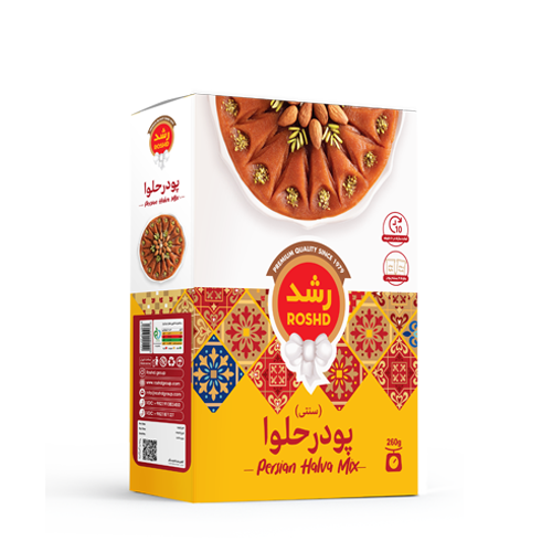 پودر نيمه آماده حلوا 260 گرمي رشد