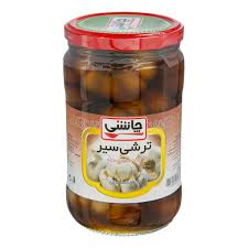 ترشي سير گل ظرف شيشه اي چاشني 700 گرمي   