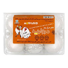 تخم مرغ بسته طلقي 6 عددي مرواريد