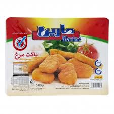 ناگت مرغ نيمه پخته 500 گرمي مارين