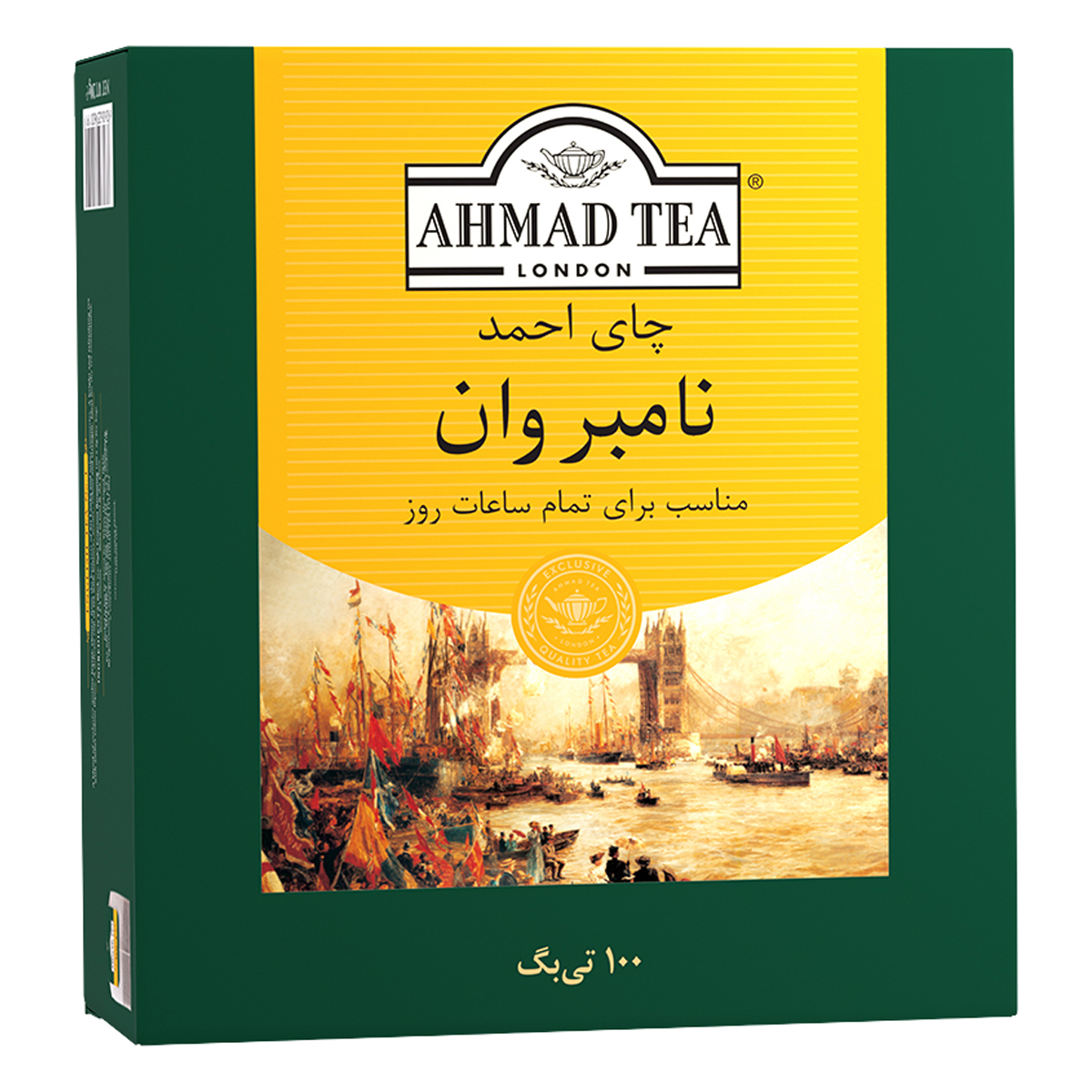 چاي تي بگ درجه يک احمد 100 عددي مقوايي