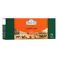 چاي تي بگ معطر مخصوص احمد 25 عددي مقوايي