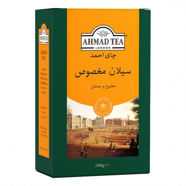 چاي سيلان مخصوص احمد 100 گرمي مقوايي