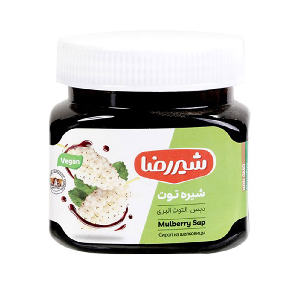 شيره توت قوطي پت 450گرمي شير رضا
