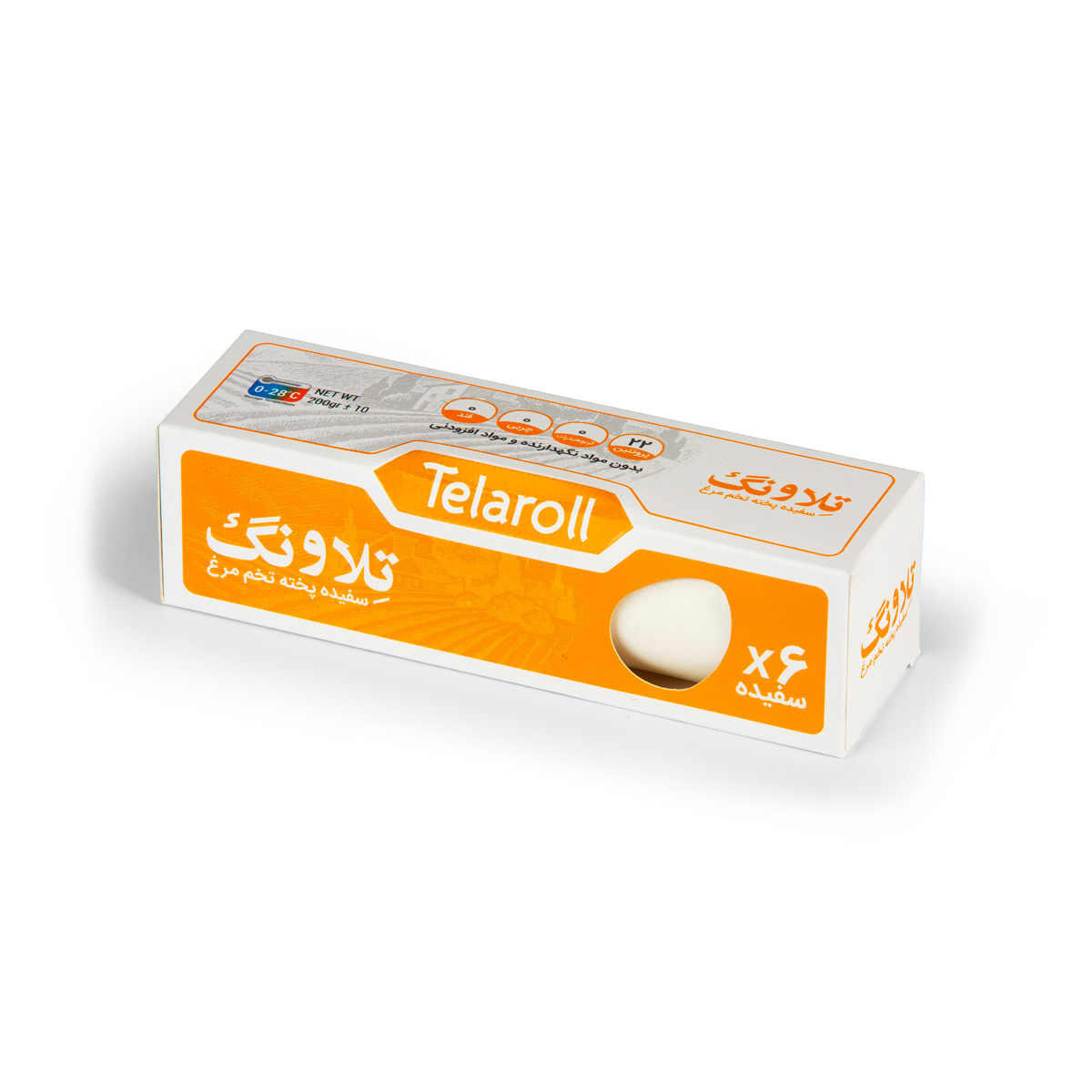 سفيده تخم مرغ جعبه مقوايي 1 عددي تلاونگ