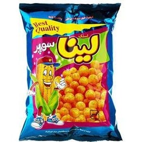 اسنک توپي بسته BOPP مقدار 65 گرمي لينا