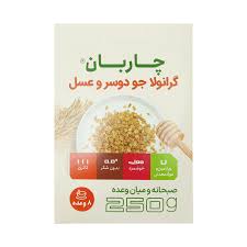 گرانولا جودوسر و عسل چاربان