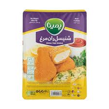 شنيسل ران مرغ ظرف يکبارمصرف 420 گرمي پمينا