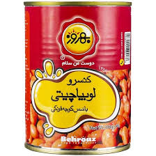 کنسرو لوبيا چيتي قوطي 390گرمي بهروز