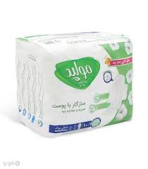 نوار بهداشتي مولپد مدل مکسي سافت نيمه ضخيم سايز خيلي بزرگ بسته 9 عددي