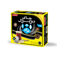 چاس سياه کيسه اي عطري ارل گري دوغزال بسته 100 عددي