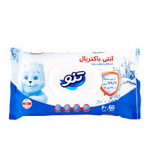 دستمال مرطوب تنو مدل Anti Bacterial بسته 60 عددي
