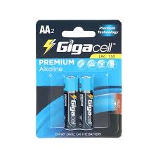 باتري قلمي گيگاسل مدل Premium Alkaline LR6 بسته 2 عددي