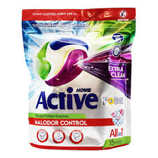 قرص لباسشويي پاد اکتيو مدل Malodor Control بسته 15 عددي