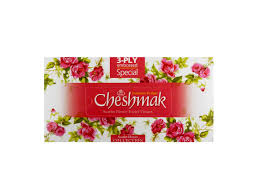 دستمال کاغذي ساده سه لا جعبه مقوايي طرح گل سرخ 150