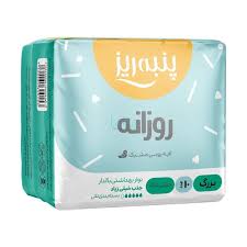 نوار بهداشتي بالدار پنبه ريز نازک مدل روزانه بسته 10 عددي