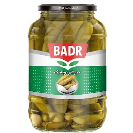 خيار شور درجه يک شيشه 1450 گرمي بدر