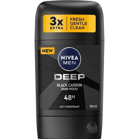 مام ضدتعريق مردانه نيوآ مدل Deep Black Carbon Dark Wood حجم 50 ميلي ليتر