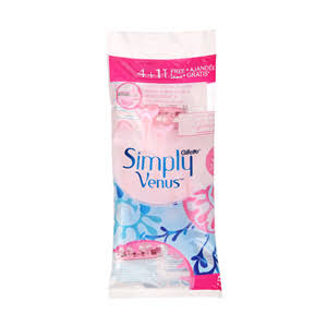 خودتراش 3 لبه زنانه ژيلت مدل Simply Venus بسته 5 عددي