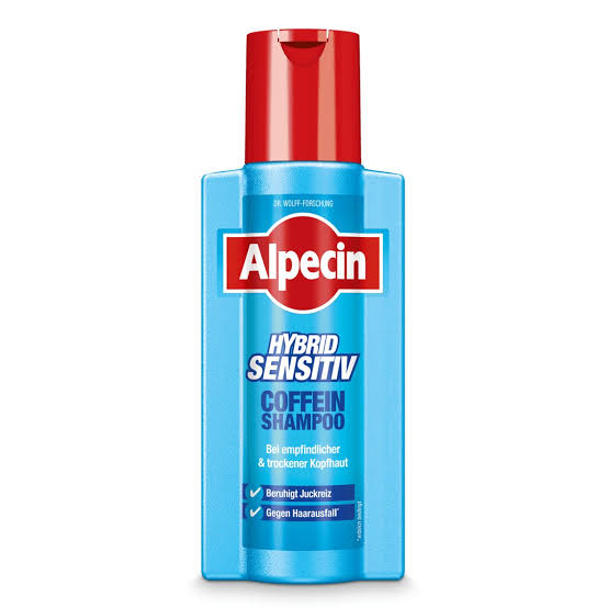 شامپو ضدريزش مو آلپسين مدل Hybrid Sensitive Caffeine حجم 250 ميلي ليتر
