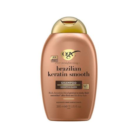 شامپو مو او جي ايکس مدل Brazilian Keratin Smooth حجم 385 ميلي ليتر