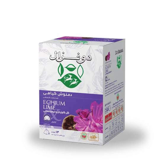 دمونش گل گاوزبان و ليمو عماني دوغزال24گرم 14 عدد