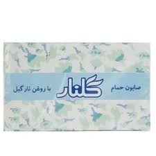 صابون حمام گلنار مدل سفيد با روغن نارگيل 130 گرمي بسته 6 عددي