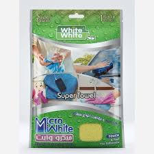 دستمال تميز کننده سطوح وايت اند وايت مدل Micro White سايز 40 در 40 سانتي متر 1 عدد