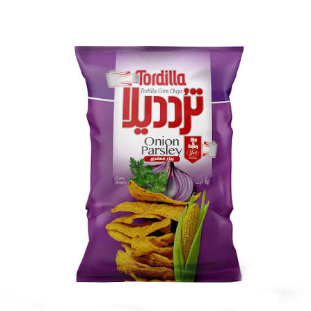 چيپس ذرت با طعم پياز و جعفري ترديلا 100 گرم