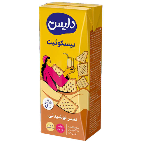 دسر نوشيدني بيسکوييتي دليس 200ميل