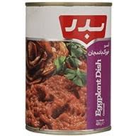 کنسرو خوراک بادمجان بدر 420 گرمي